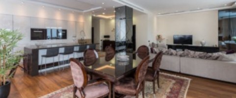 Salon et salle à manger, appartement à Vaudreuil-Dorion